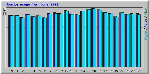Hourly usage for June 2022